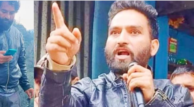 Mehraj Malik, MLA from Doda, Jammu and Kashmir, during a public event.